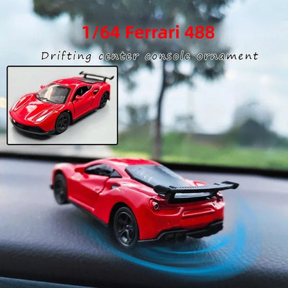 Sports Car Drift Rotating Ornament for Auto Dashboard