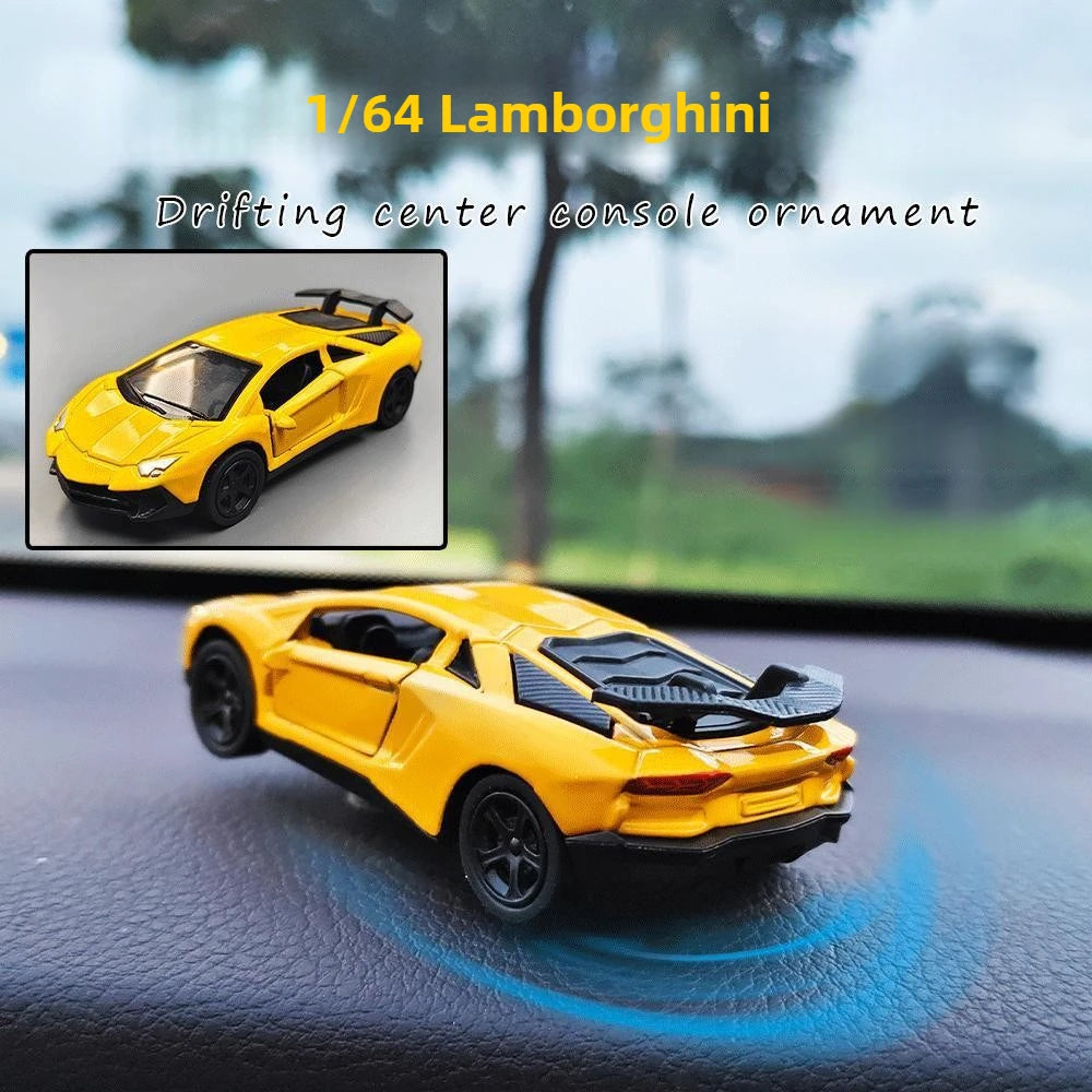 Sports Car Drift Rotating Ornament for Auto Dashboard