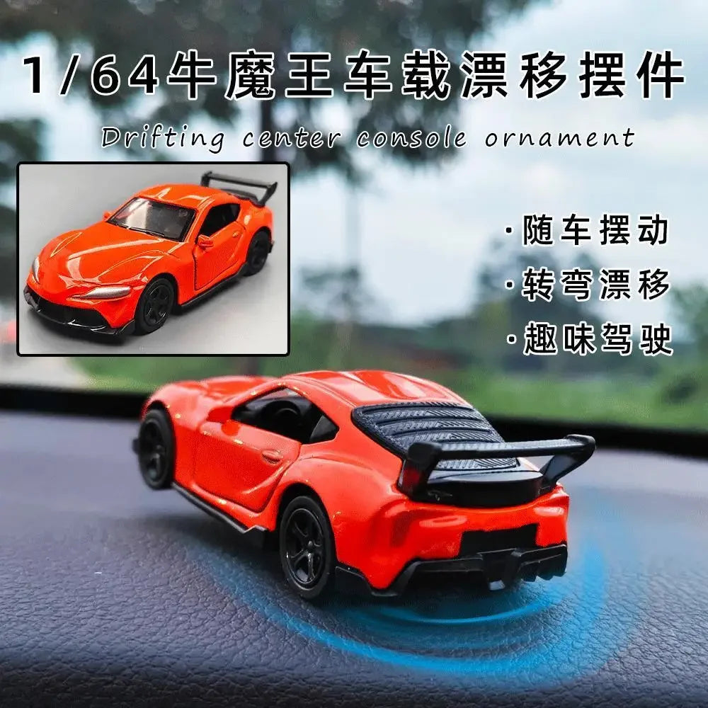 Sports Car Drift Rotating Ornament for Auto Dashboard