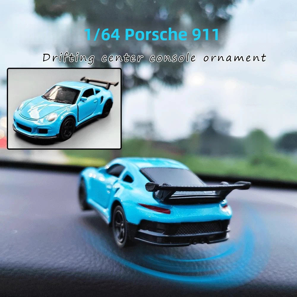 Sports Car Drift Rotating Ornament for Auto Dashboard