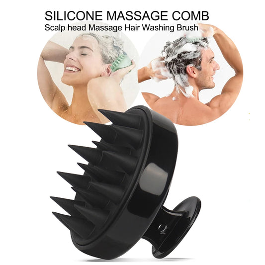 Silicone Head Scalp Massage Comb Hair